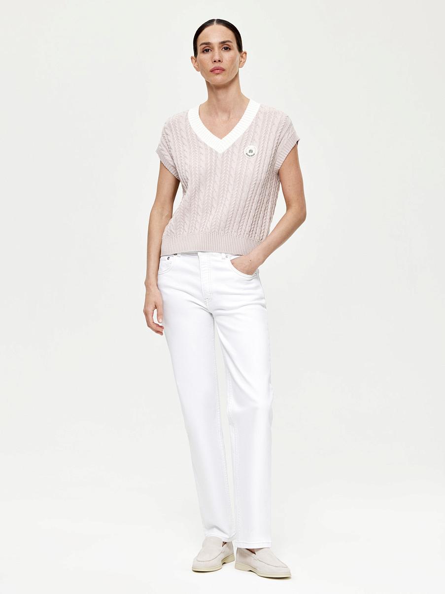 Трикотажный вязаный жилет