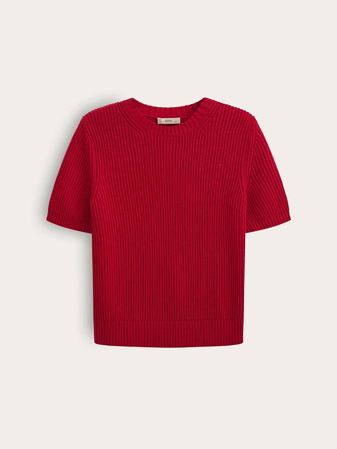 LSSL-072061 Блуза трикотажная (красный, XS)