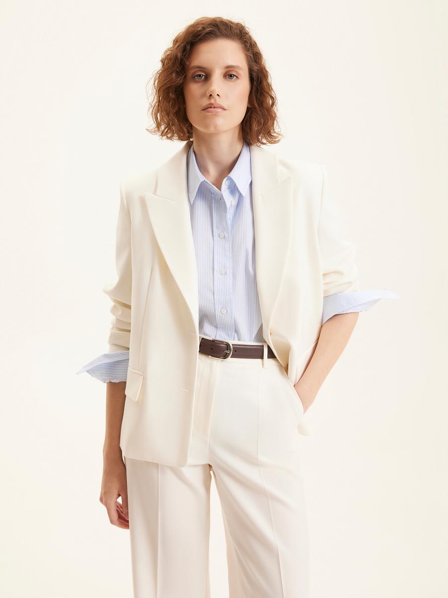 Однобортный жакет из шерсти