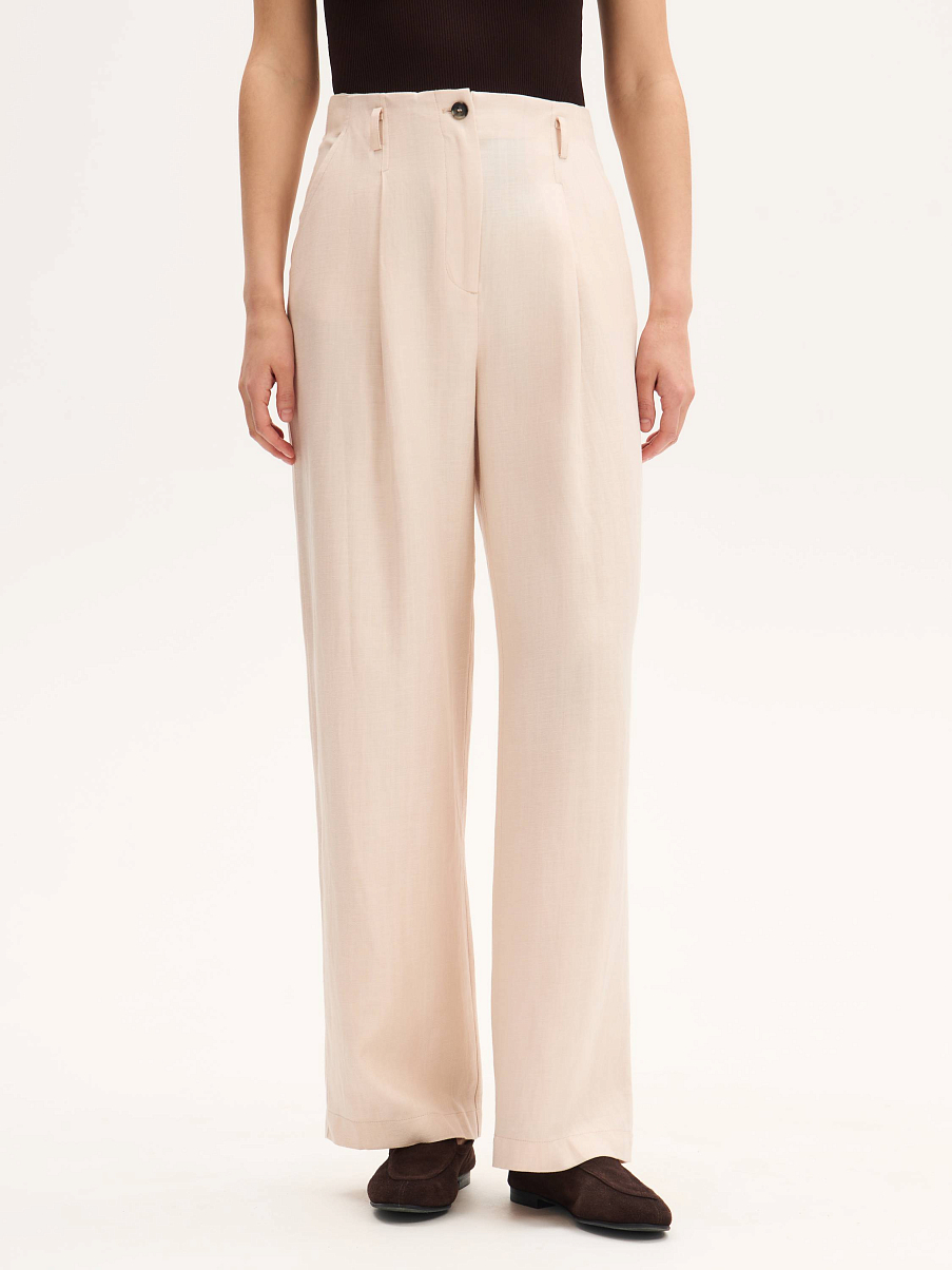 Брюки льняные