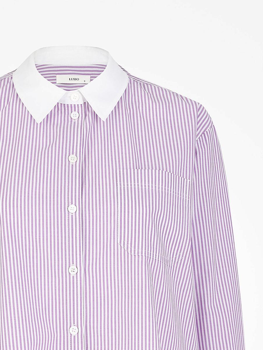 Рубашка из хлопка в полоску