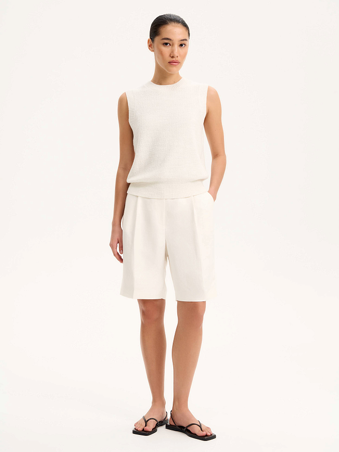 LSSL-802004 Жилетка трикотажная (белый, XL)