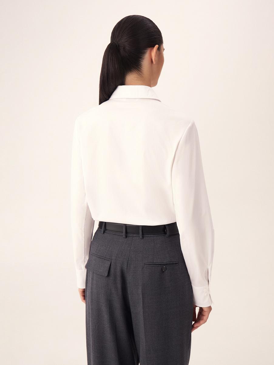 Рубашка из хлопка прямого кроя