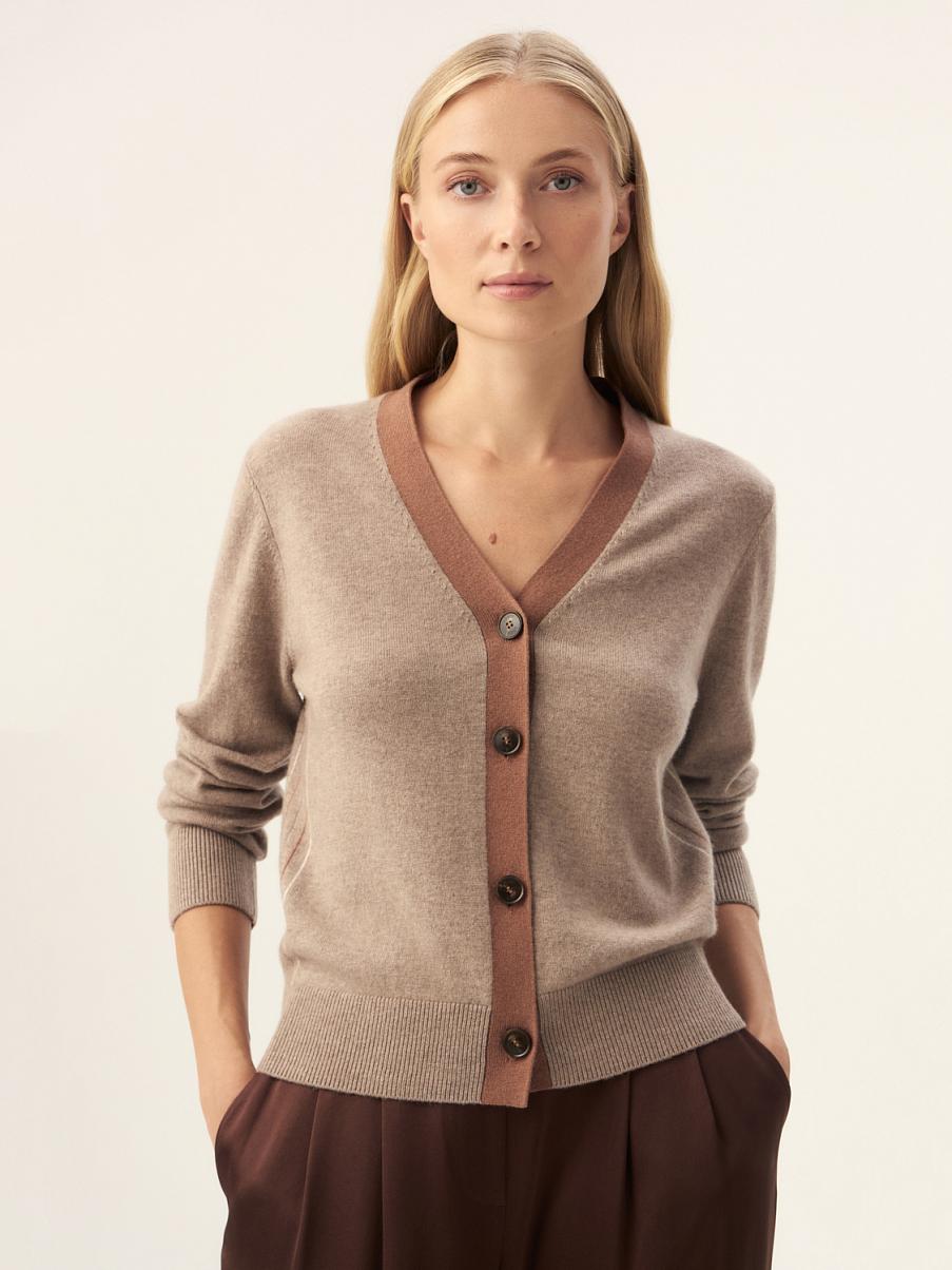 Кардиган из шерсти мериноса и кашемира