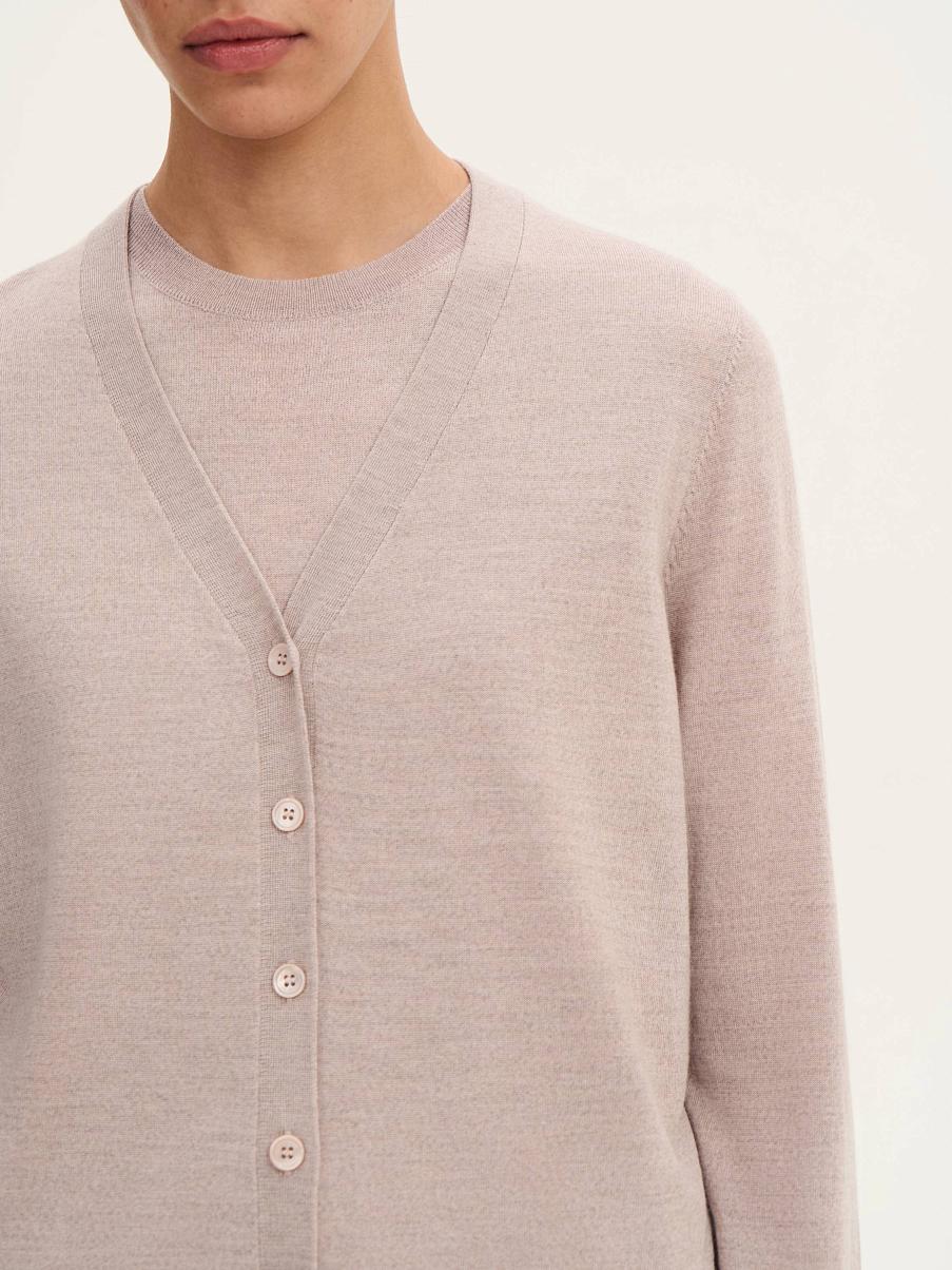 Кардиган из шелка и шерсти мериноса