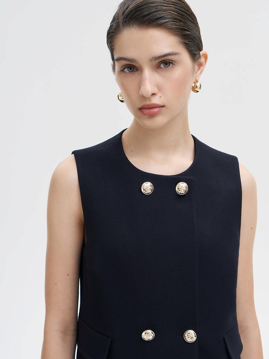 Жилет укороченный