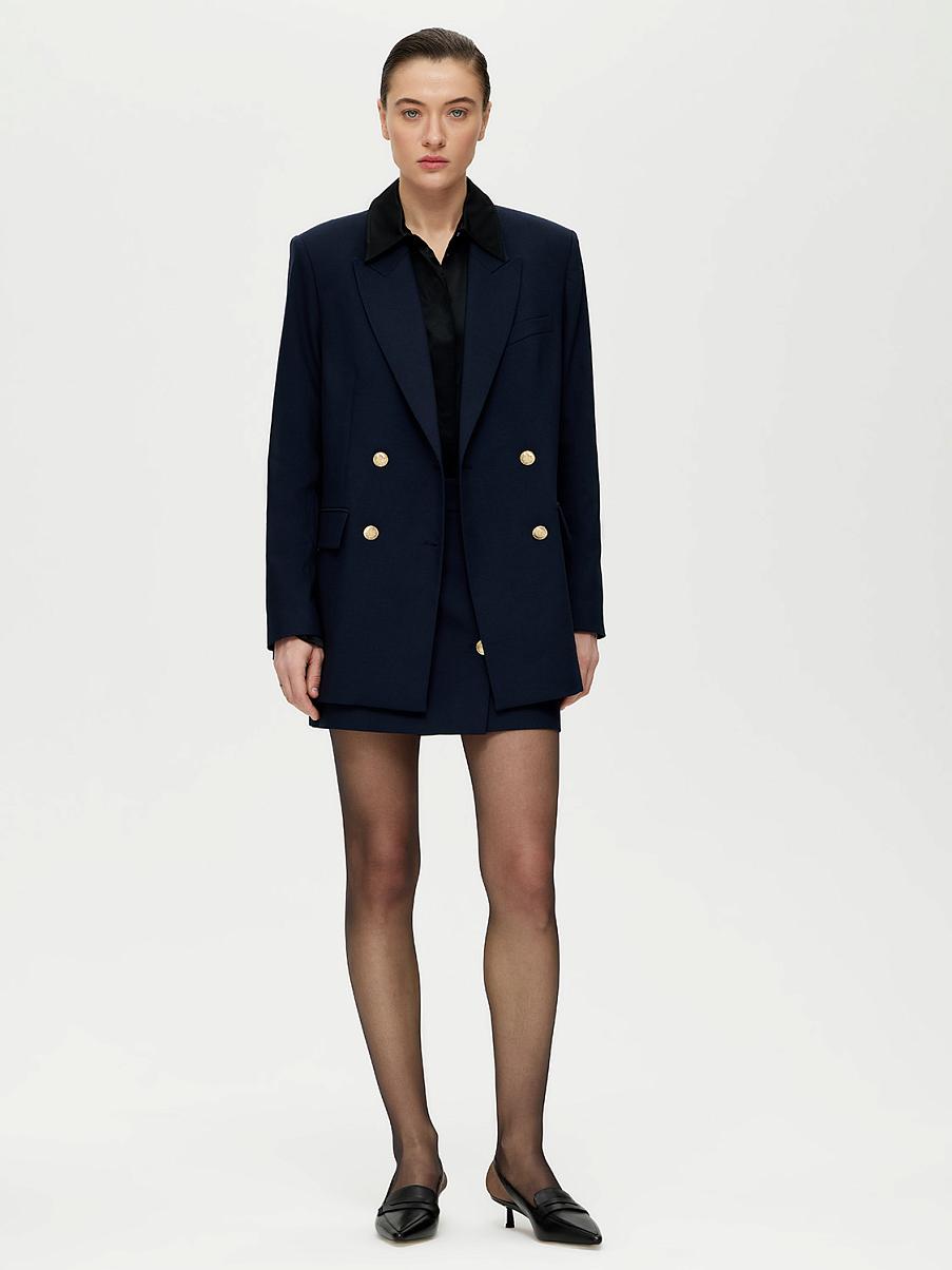 Двубортный прямой жакет