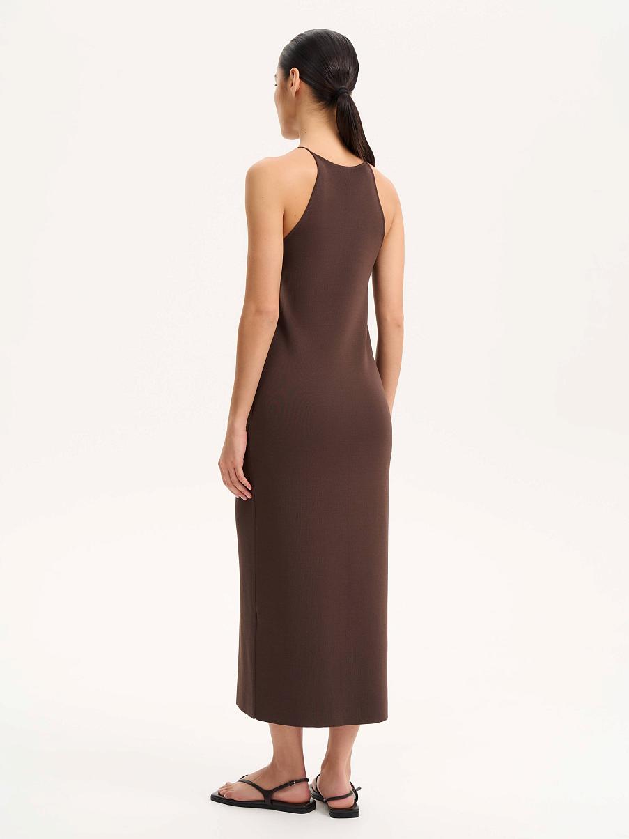 Платье в рубчик