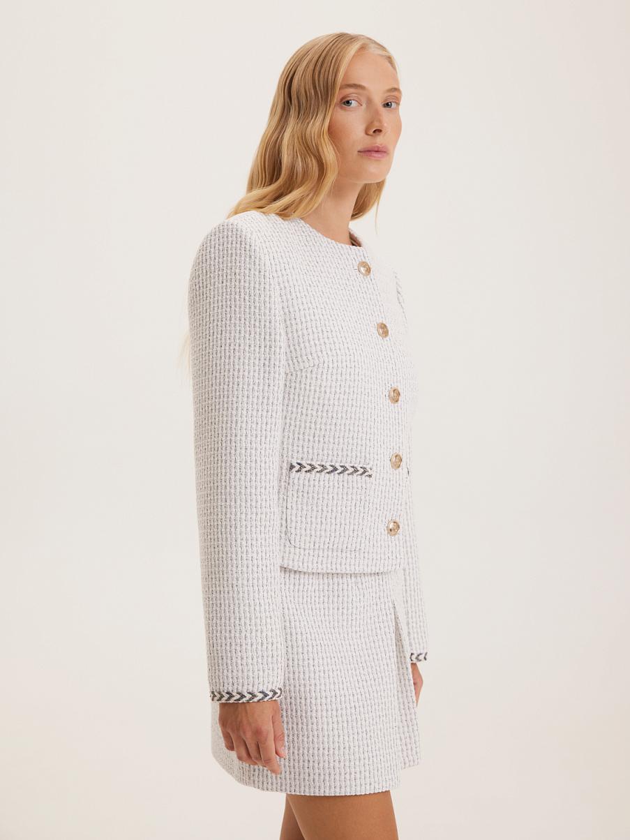 Укороченный жакет из букле