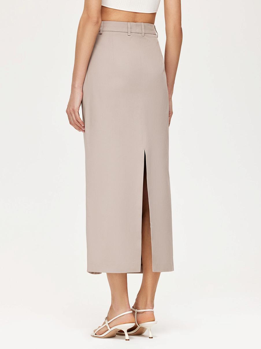 Юбка миди с разрезами