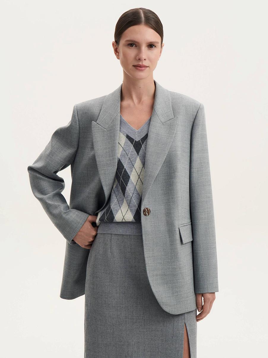 Жилетка из кашемира и шерсти мериноса