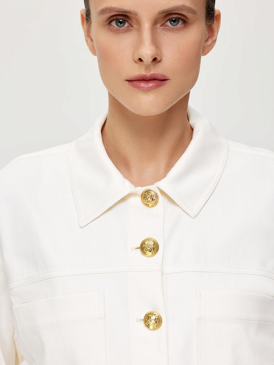 Хлопковый жакет с пуговицами