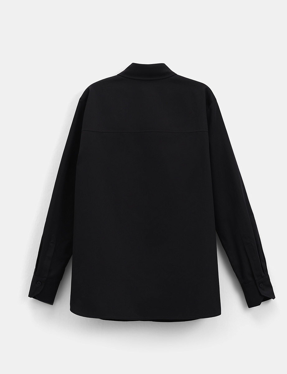 Хлопковая рубашка прямого кроя