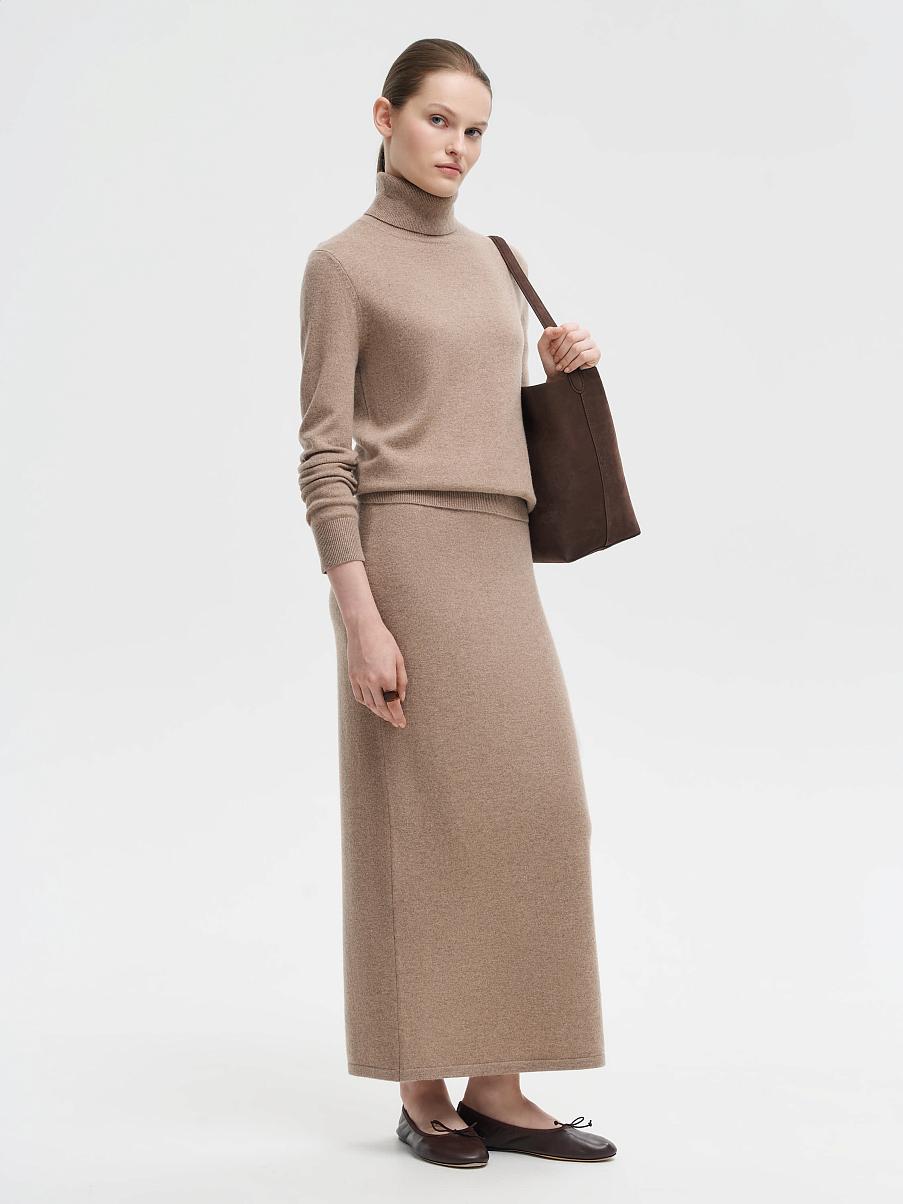 Юбка из мериноса и кашемира