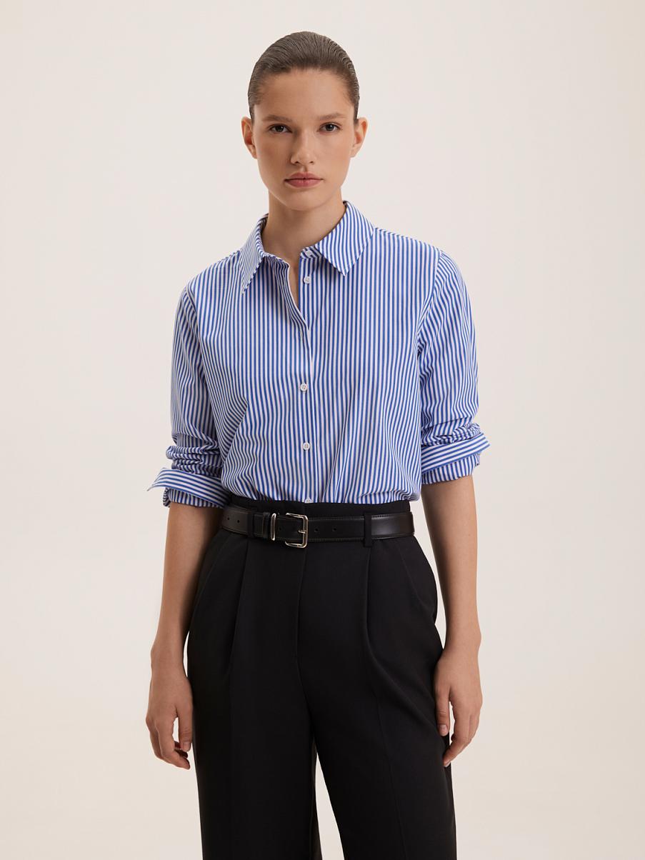 Рубашка в полоску из хлопка