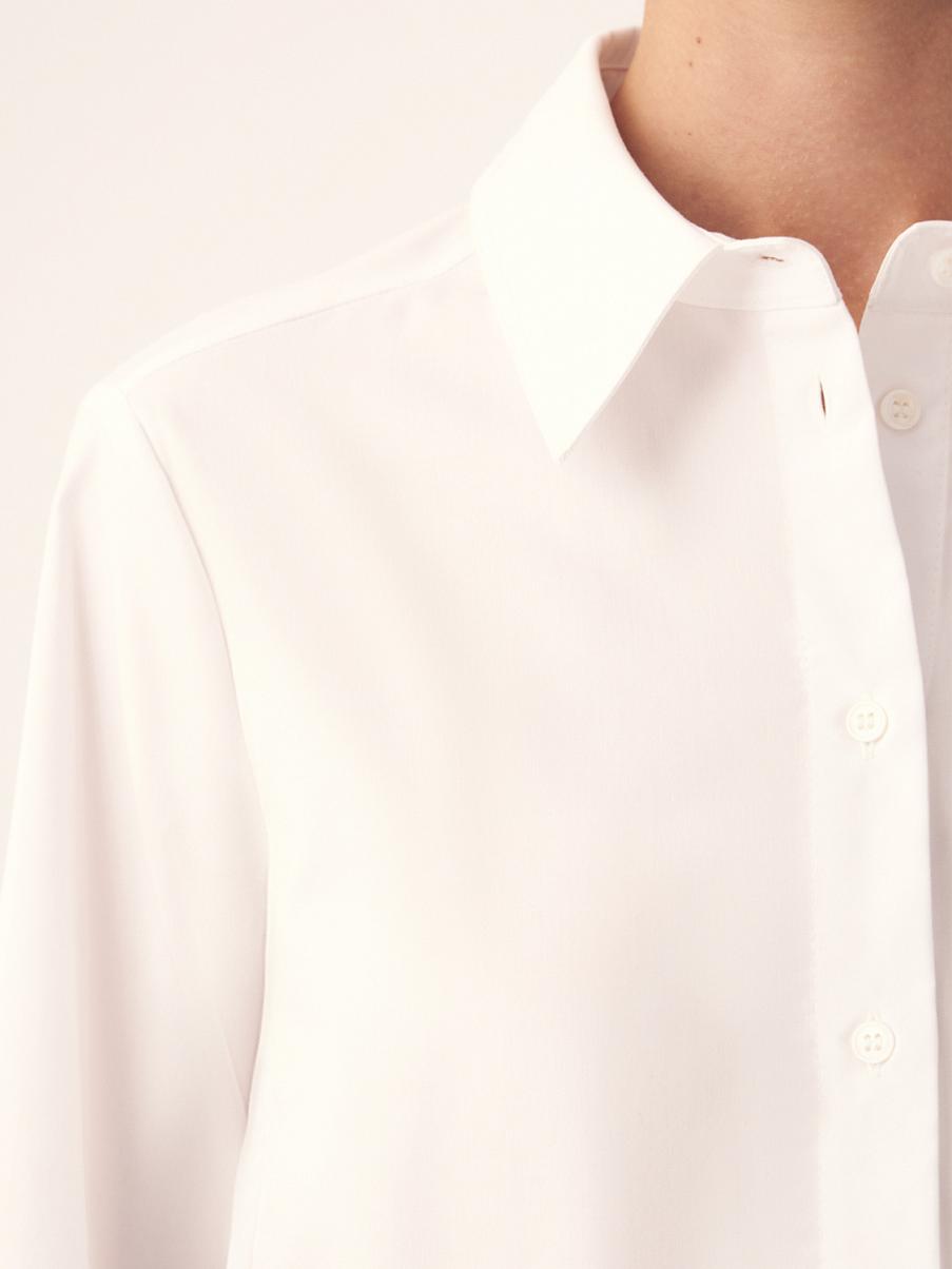 Рубашка из хлопка прямого кроя