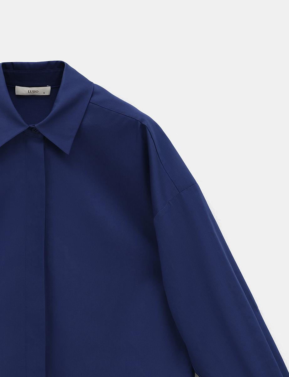 Рубашка оверсайз из хлопка