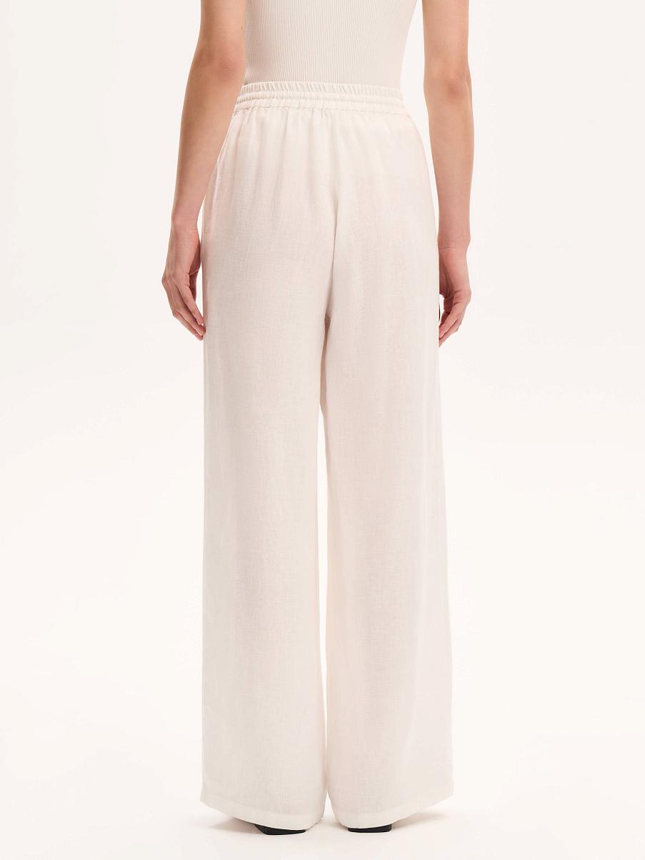 Брюки льняные