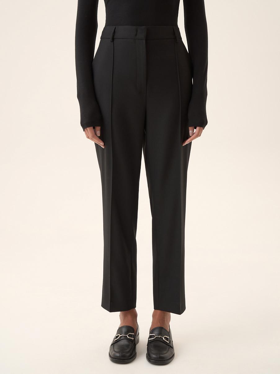 Брюки из шерсти со стрелками