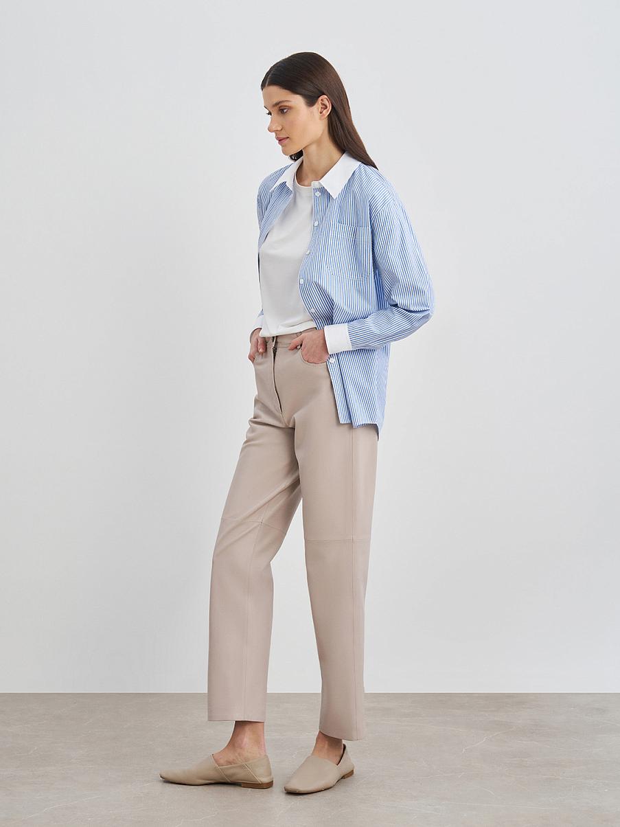 Рубашка из хлопка в полоску