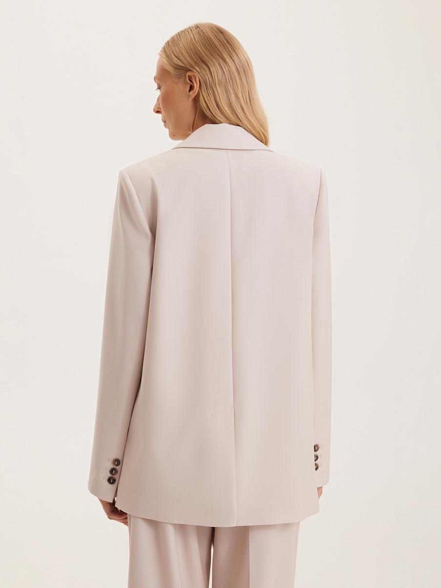 Однобортный жакет из шерсти