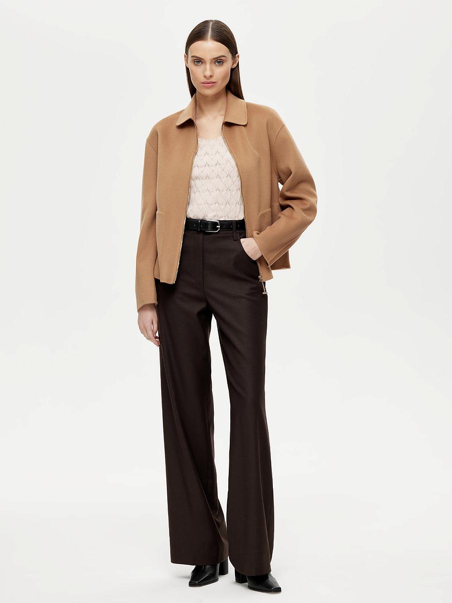 Трикотажный ажурный топ