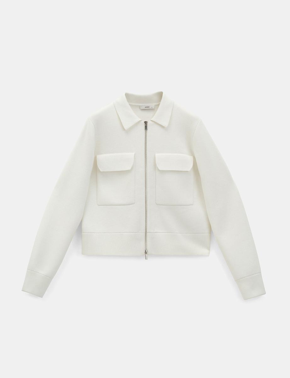 Бомбер на молнии с шерстью