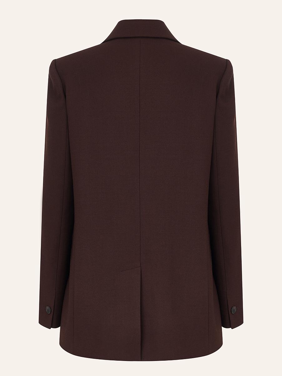 Однобортный жакет из шерсти