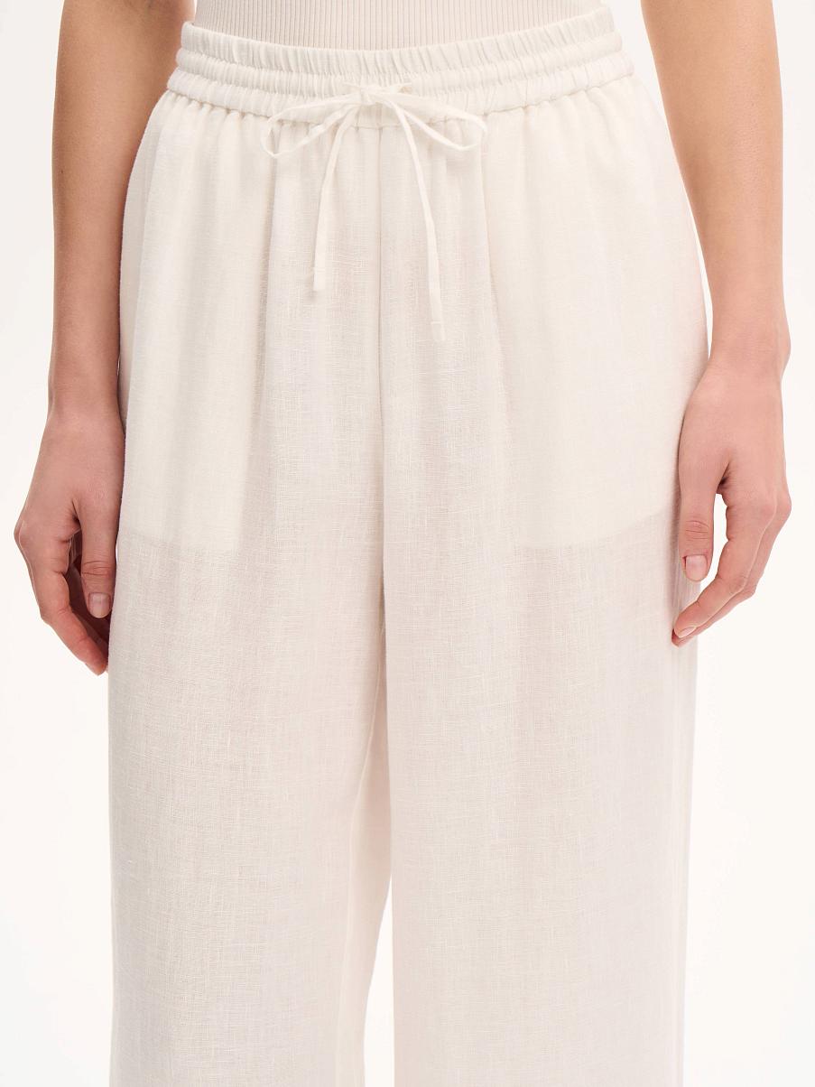 Брюки льняные