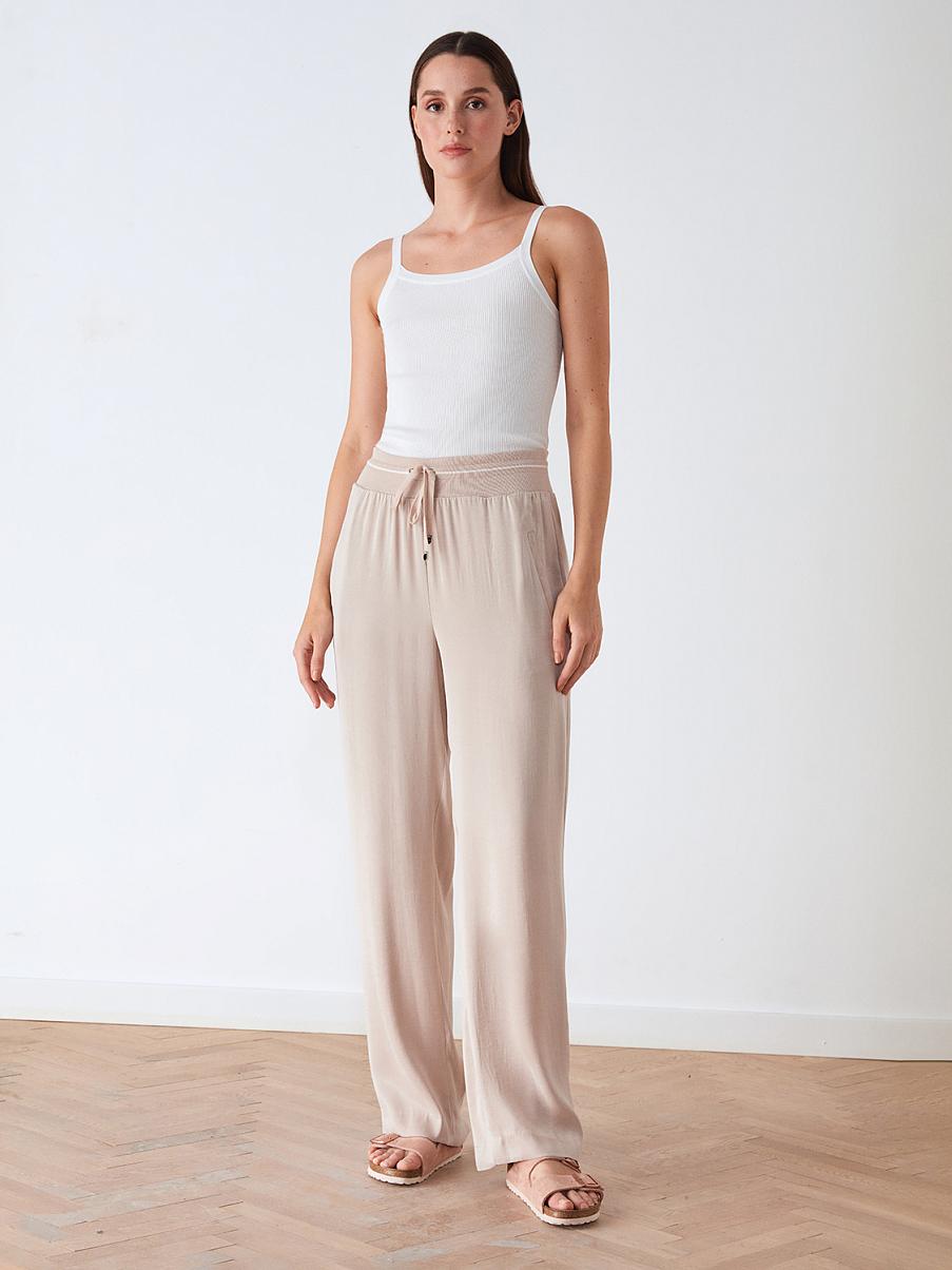 Брюки свободного кроя из тенсела