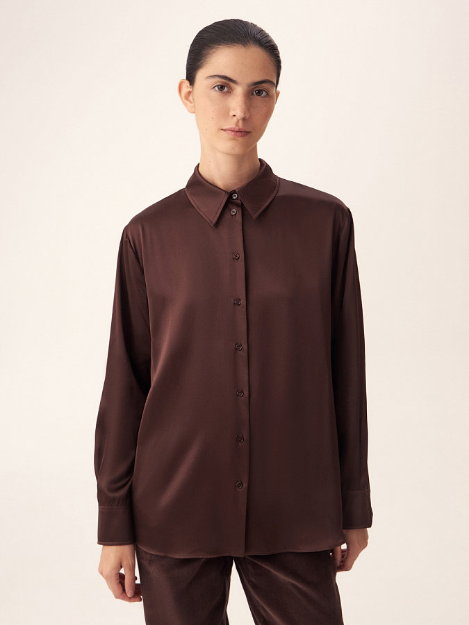 LWWS-102015 Рубашка (коричневый, L)