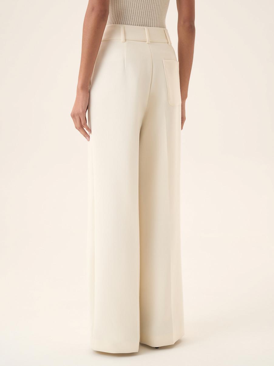 Брюки палаццо из шерсти