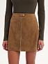 Юбка мини из замши