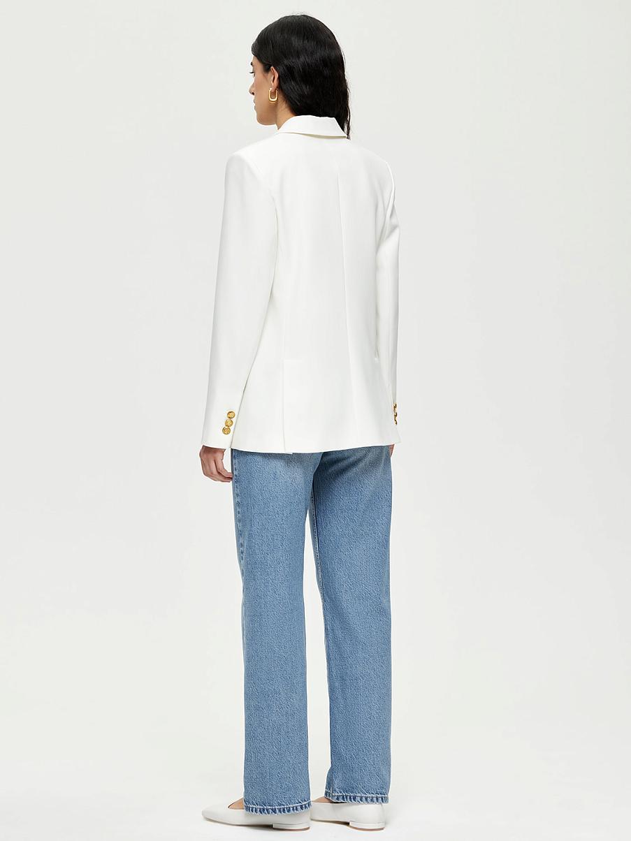 Однобортный прямой жакет