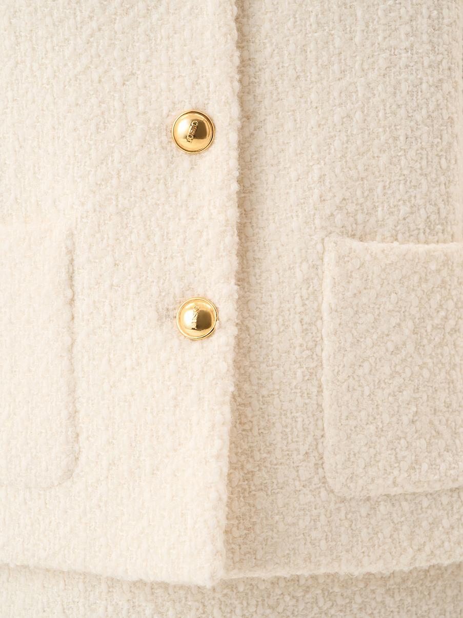 Однобортный жакет из букле