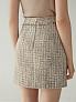 Твидовая юбка мини с бахромой