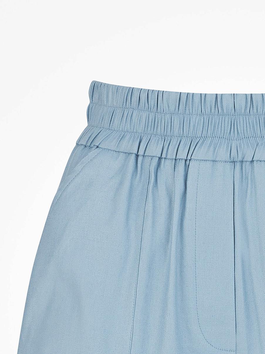 Шорты изо льна с карманами