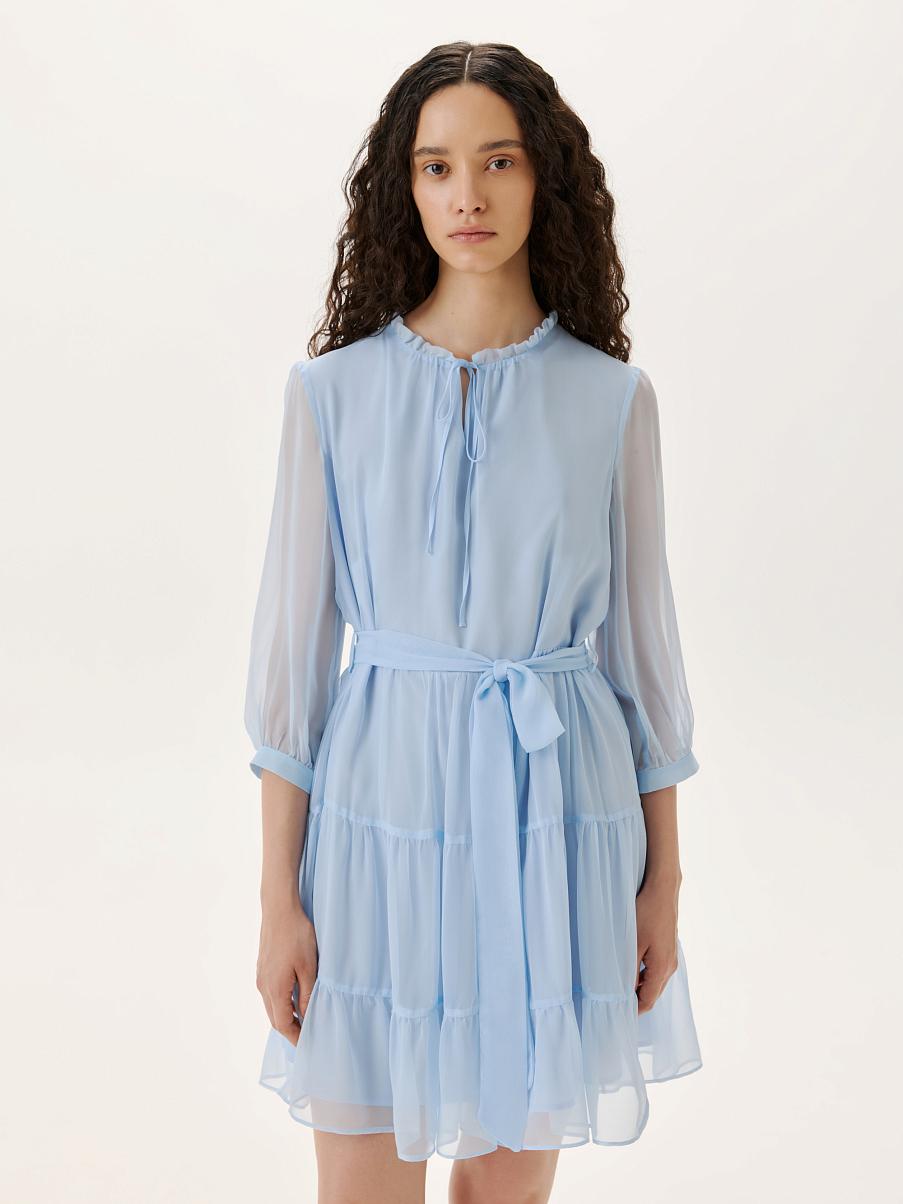 Шелковое платье мини