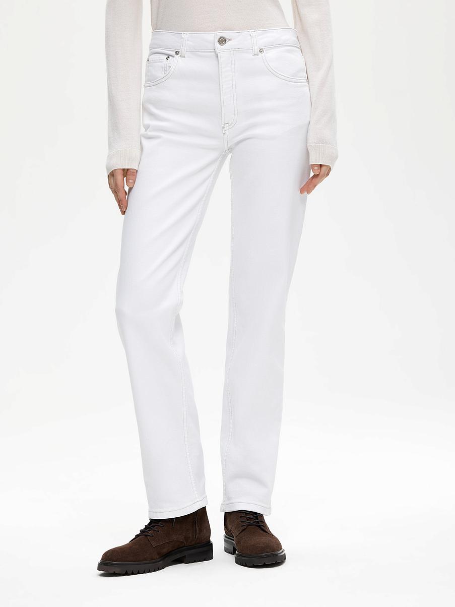 Прямые хлопковые джинсы