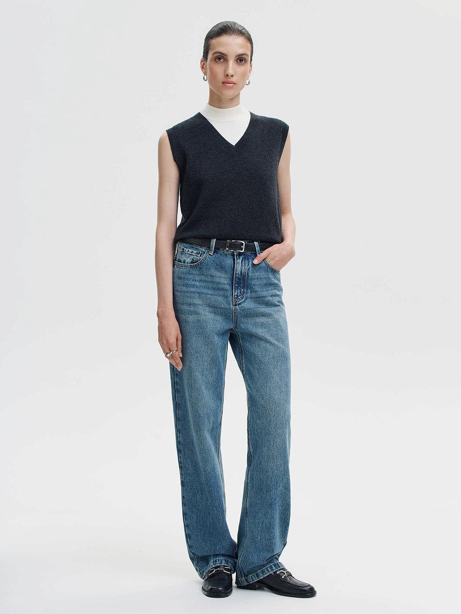 Жилетка из шерсти с кашемиром