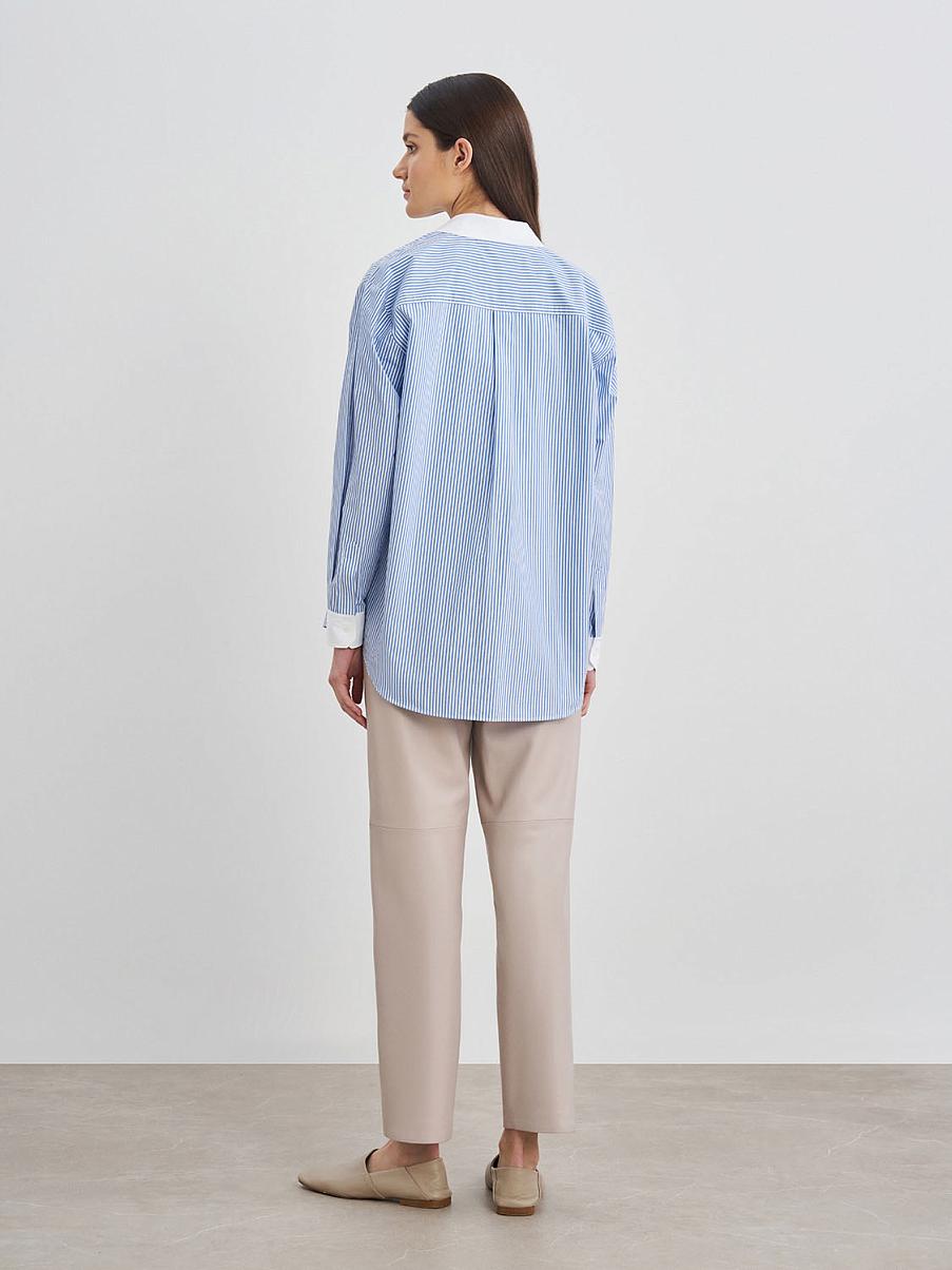 Рубашка из хлопка в полоску