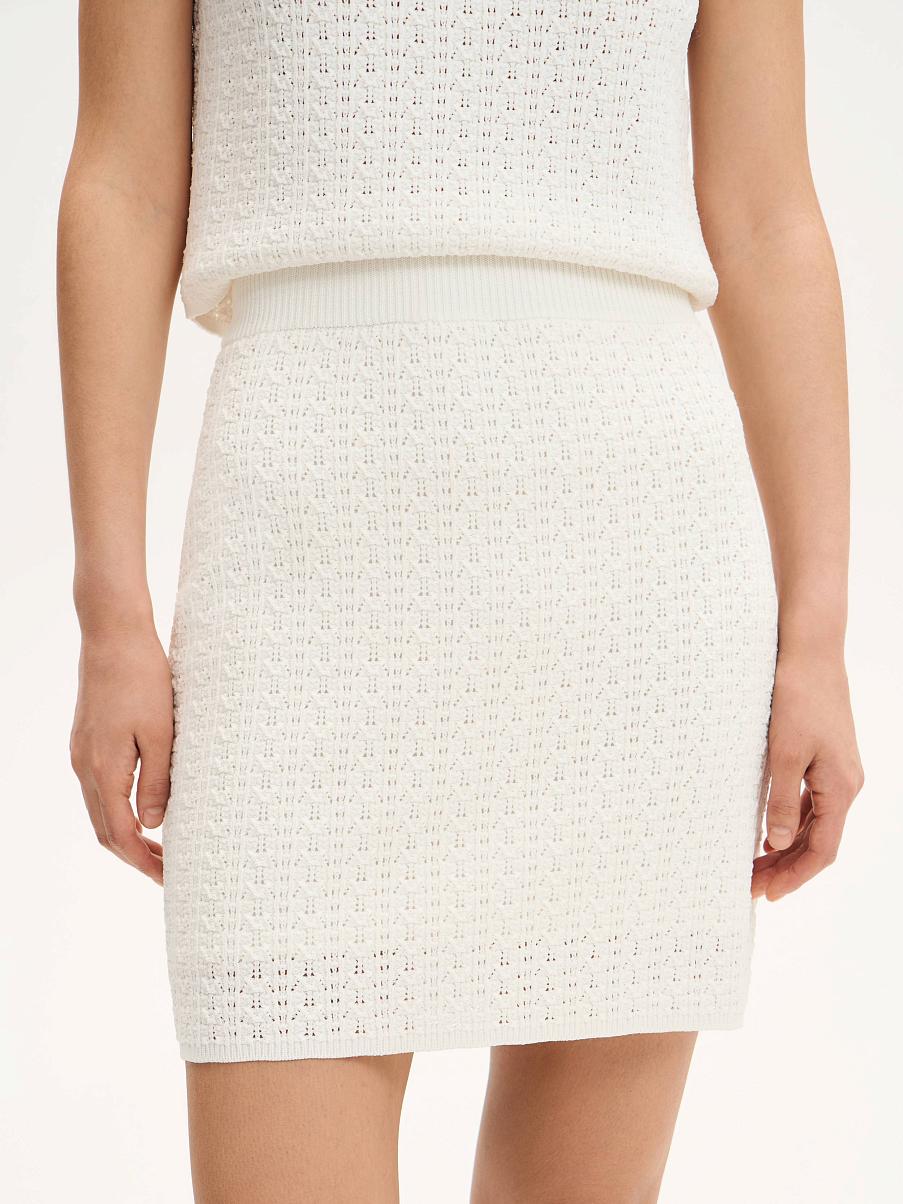 Юбка трикотажная мини