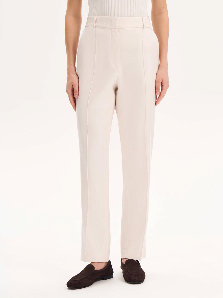 Брюки льняные