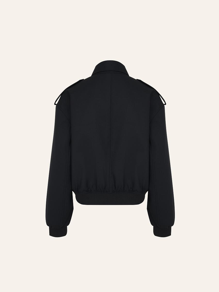 Бомбер с шерстью