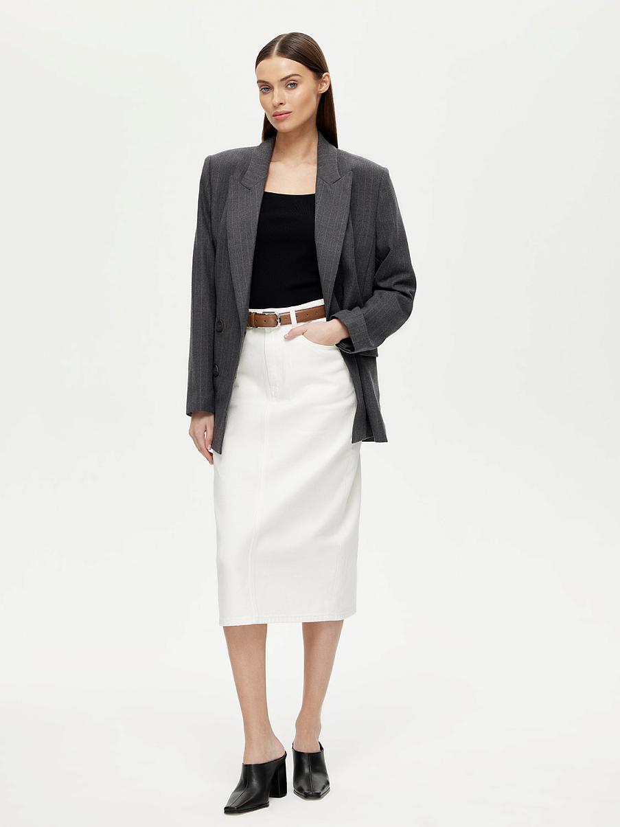 Джинсовая юбка-карандаш