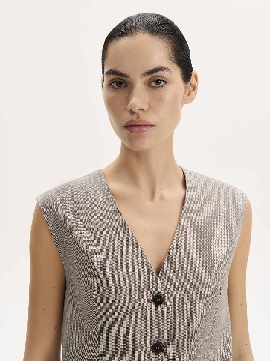 Жилетка льняная