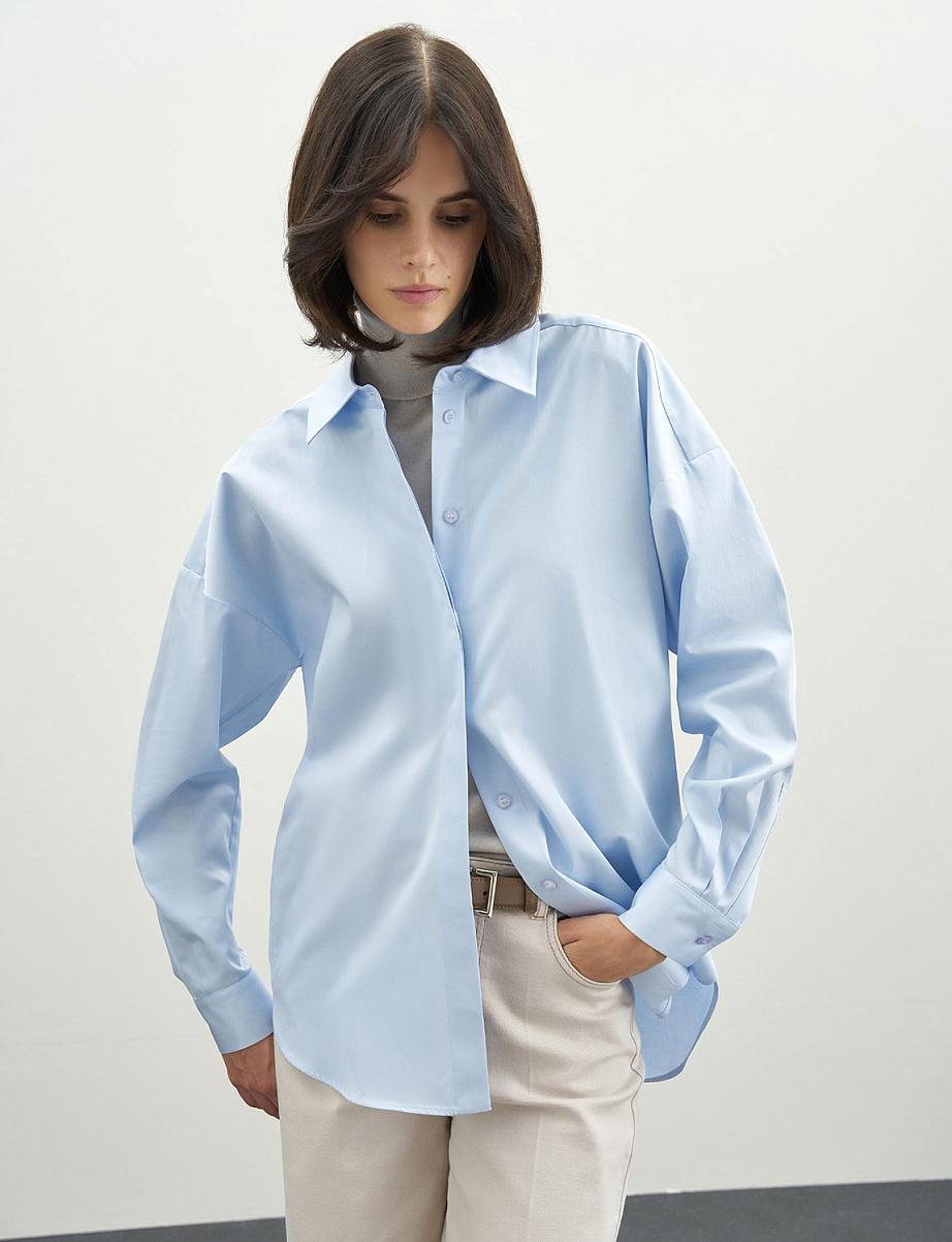 Рубашка оверсайз из хлопка