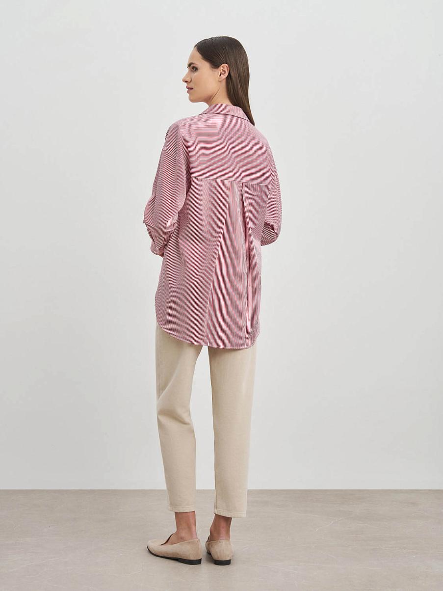 Рубашка оверсайз без пуговиц