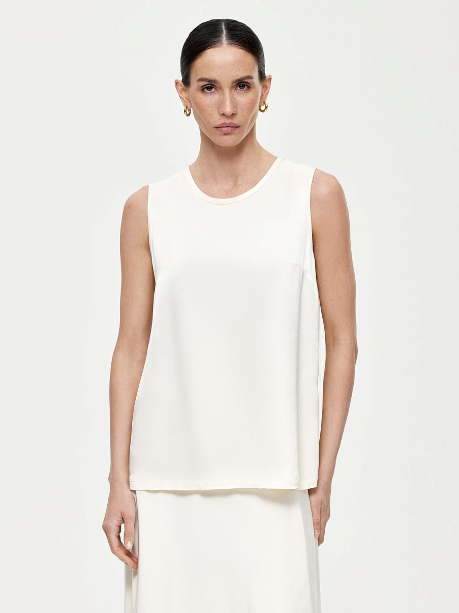 Атласный топ свободного кроя