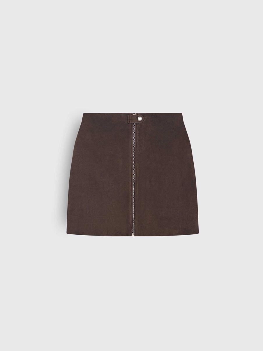 Юбка из замши 